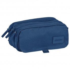 канцеларски,принадлежности,safta,basic,marine,big,triple,pencil,case,blue,(multicolor)