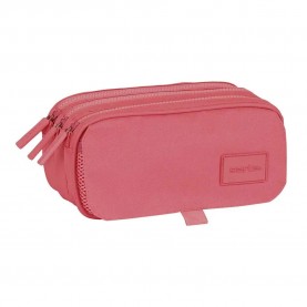 канцеларски,принадлежности,safta,basic,´´marsala´´,big,triple,pencil,case,pink,(multicolor)