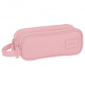 канцеларски,принадлежности,safta,basic,pink,double,pencil,case,pink,(multicolor)