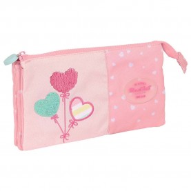 канцеларски,принадлежности,safta,blackfit8,´balloons,triple,recyclable,pencil,case,pink,(multicolor)