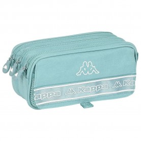 канцеларски,принадлежности,safta,kappa,basics,azul,big,triple,pencil,case,green,(multicolor)