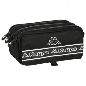 канцеларски,принадлежности,safta,kappa,basics,negro,big,triple,pencil,case,black,(multicolor)