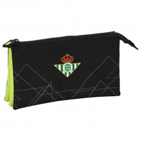 канцеларски,принадлежности,safta,real,betis,balompie,triple,pencil,case,multicolor,(green,black)