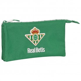 канцеларски,принадлежности,safta,real,betis,balompie,triple,pencil,case,green,(multicolor)