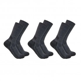 чорапи,мъжки,чорапи,carhartt,force,midweight,crew,socks,3,pairs,black,(charcoal)