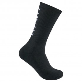 чорапи,мъжки,чорапи,carhartt,logo,midweight,crew,socks,3,pairs,black,(black)