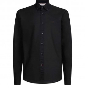 риза,с,дълъг,ръкав,мъжки,ризи,tommy,hilfiger,core,flex,poplin,rf,long,sleeve,shirt,black