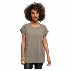 тениска,дамски,тениски,build,your,brand,acid,washed,extended,shoulder,short,sleeve,t,shirt,dark,khaki,(grey)
