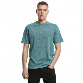 тениска,мъжки,тениски,build,your,brand,acid,washed,short,sleeve,t,shirt,teal,black,(green)