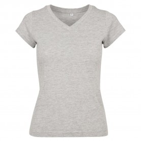 тениска,дамски,тениски,build,your,brand,basic,by062,short,sleeve,v,neck,t,shirt,heather,grey,(grey)