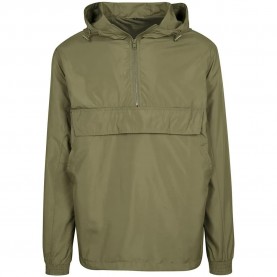 яке,мъжки,якета,build,your,brand,basic,pull,over,jacket,green,(olive)