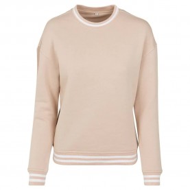 блуза,дамски,блузи,build,your,brand,college,sweat,crew,sweatshirt,light,rose,white,(pink)