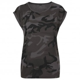 тениска,дамски,тениски,build,your,brand,extended,shoulder,camo,short,sleeve,t,shirt,grey,(dark,camo)