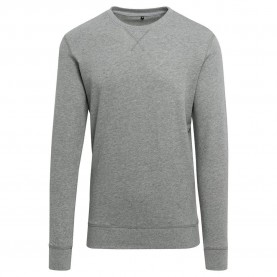 блуза,мъжки,пуловери,build,your,brand,light,crew,sweat,sweatshirt,heather,grey,(grey)