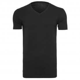 тениска,мъжки,тениски,build,your,brand,light,short,sleeve,v,neck,t,shirt,black,(black)