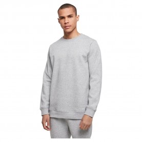 блуза,мъжки,пуловери,build,your,brand,organic,basic,crew,sweatshirt,grey,(heather,grey)