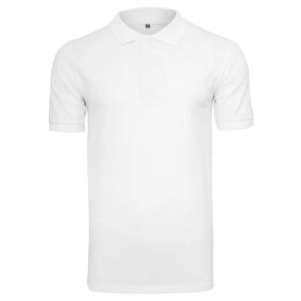 Build your brand Piqué short sleeve polo - White (White) дамски,блузи,с,яка,мъжки,блузи,с,яка,build,your,brand,piqué,short,sleeve,polo,white,(white)