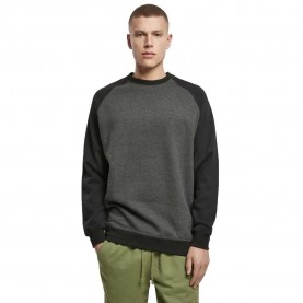 блуза,мъжки,пуловери,build,your,brand,raglan,sweater,grey,(charcoal,black)