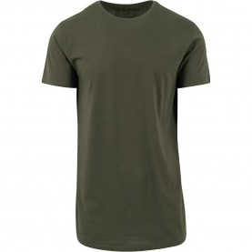 тениска,мъжки,тениски,build,your,brand,shaped,short,sleeve,t,shirt,olive,(green)