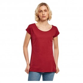тениска,дамски,тениски,build,your,brand,short,sleeve,t,shirt,burgundy,(red)