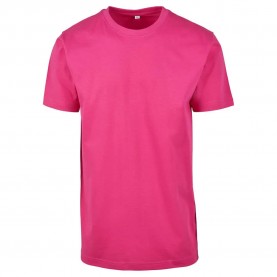 Тениска Build your brand BY004 Basic short sleeve T-shirt - Pink (Hibiskus Pink) тениска,мъжки,тениски,дамски,тениски,build,your,brand,by004,basic,short,sleeve,t,shirt,pink,(hibiskus,pink)