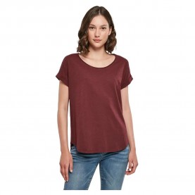 тениска,дамски,тениски,build,your,brand,slub,short,sleeve,t,shirt,red,(cherry)