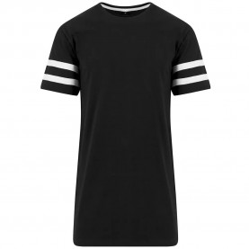 тениска,мъжки,тениски,build,your,brand,stripe,short,sleeve,t,shirt,black,white,(black)