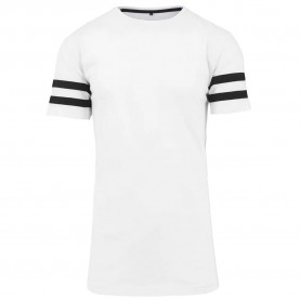 тениска,мъжки,тениски,build,your,brand,stripe,short,sleeve,t,shirt,white,(white,black)