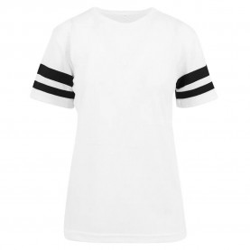 тениска,дамски,тениски,build,your,brand,stripe,short,sleeve,t,shirt,white,black,(white)