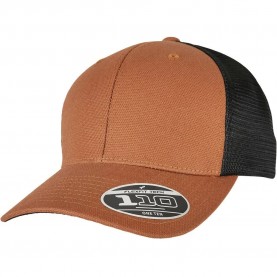 шапка,всички,шапки,flexfit,110,structured,canvas,trucker,cap,toffee,black,(brown)