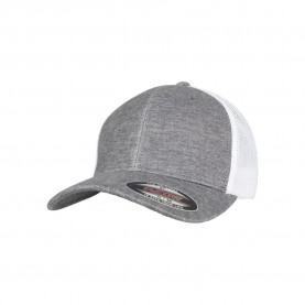 шапка,всички,шапки,flexfit,retro,trucker,melange,cap,heather,grey,white,(grey)