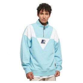 блуза,мъжки,пуловери,starter,black,label,triangle,troyer,half,zip,sweatshirt,blue,(batlic,blue,white)