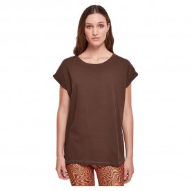 Тениска Urban classics Extended Shoulder short sleeve T-shirt - Brown (Brown) тениска,дамски,тениски,urban,classics,extended,shoulder,short,sleeve,t,shirt,brown,(brown)