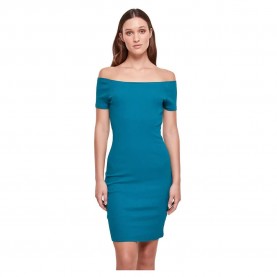 рокля,дамски,поли,и,рокли,urban,classics,off,shoulder,short,sleeve,short,dress,water,green,(blue)