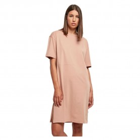 рокля,дамски,поли,и,рокли,urban,classics,organic,oversized,slit,short,sleeve,short,dress,beige,(amber)