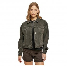 яке,дамски,якета,и,палта,urban,classics,oversized,colored,denim,jacket,brown