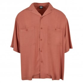 риза,с,къс,ръкав,мъжки,ризи,urban,classics,oversized,resort,short,sleeve,shirt,orange