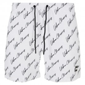 бански,гащета,мъжки,бански,костюми,urban,classics,pattern,swimming,shorts,white,(white,script)