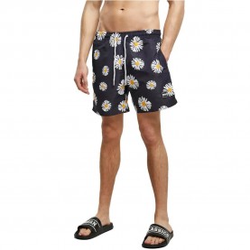 бански,гащета,мъжки,бански,костюми,urban,classics,pattern,swimming,shorts,midnight,navy,daisy,(blue)