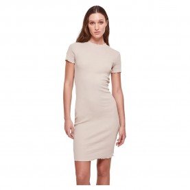 рокля,дамски,поли,и,рокли,urban,classics,short,sleeve,short,dress,beige,(soft,seagrass)