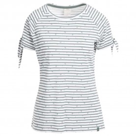 тениска,дамски,тениски,trespass,penelope,short,sleeve,t,shirt,teal,mist,stripe,bee,print,(grey)