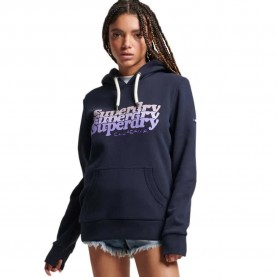 суичър,дамски,блузи,superdry,vintage,scripted,infill,hoodie,blue