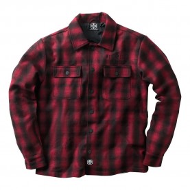 яке,мъжки,якета,west,coast,choppers,wool,lined,plaid,jacket,red,black,(red)