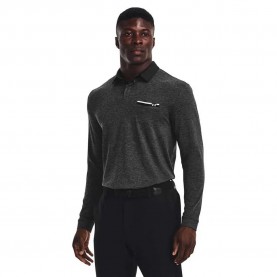 Under armour golf Playoff 2.0 Pocket long sleeve polo - Black (Black / White) мъжки,блузи,с,яка,under,armour,golf,playoff,2.0,pocket,long,sleeve,polo,black,(black,white)