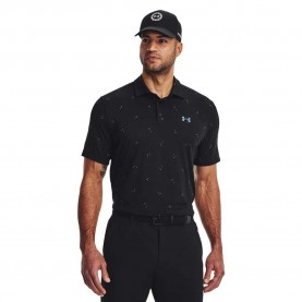 Under armour golf Playoff 3.0 Printed short sleeve polo - Black (Black / Lime Surge / Static Blue) мъжки,блузи,с,яка,under,armour,golf,playoff,3.0,printed,short,sleeve,polo,black,(black,lime,surge,static,blue)