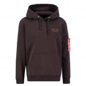 суичър,мъжки,пуловери,alpha,industries,back,print,hoodie,hunter,brown,(brown)