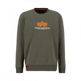 блуза,мъжки,пуловери,alpha,industries,basic,rubber,sweatshirt,green,(dark,olive)
