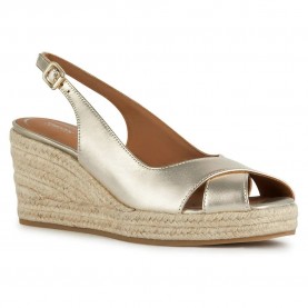 Сандали на платформа Geox Panarea esparto wedge sandals - Golden (Light Gold) сандали,на,платформа,дамски,сандали,и,чехли,geox,panarea,esparto,wedge,sandals,golden,(light,gold)
