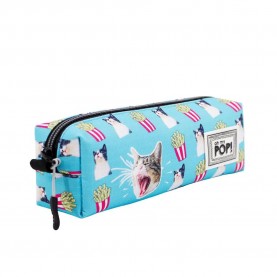 канцеларски,принадлежности,oh,my,pop,square,hs,angry,cat,pencil,case,turquoise,(blue)