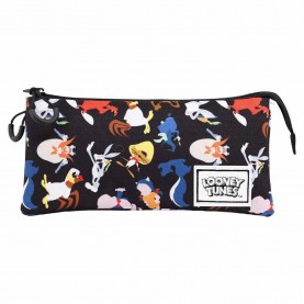 канцеларски,принадлежности,karactermania,triple,hs,looney,tunes,gang,pencil,case,multicolor